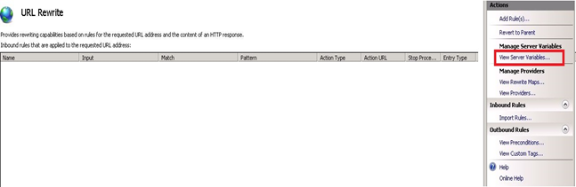 View Server Variables